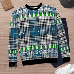Scottish Napier Modern Clan Tartan Christmas Ugly Sweater - Plaid Family Ugly Sweater Scottish Plaid Tartan Plaid - ScotsTee - scotstee.com