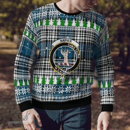 Scottish Napier Modern Clan Crest Tartan Christmas Ugly Sweater - Plaid Family Ugly Sweater Scottish Plaid Tartan Plaid - ScotsTee - scotstee.com