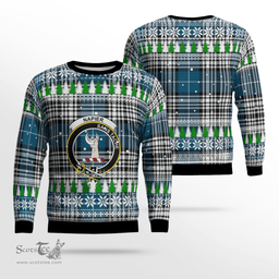 Scottish Napier Modern Clan Crest Tartan Christmas Ugly Sweater - Plaid Family Ugly Sweater Scottish Plaid Tartan Plaid - ScotsTee - scotstee.com