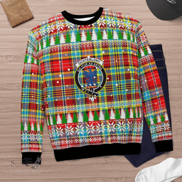 Scottish Ogilvie Clan Crest Tartan Christmas Ugly Sweater - Plaid Family Ugly Sweater Scottish Plaid Tartan Plaid - ScotsTee - scotstee.com