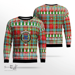 Scottish Ogilvie Clan Crest Tartan Christmas Ugly Sweater - Plaid Family Ugly Sweater Scottish Plaid Tartan Plaid - ScotsTee - scotstee.com