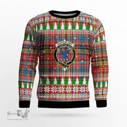Scottish Ogilvie of Airlie Ancient Clan Crest Tartan Christmas Ugly Sweater - Plaid Family Ugly Sweater Scottish Plaid Tartan Plaid - ScotsTee - scotstee.com