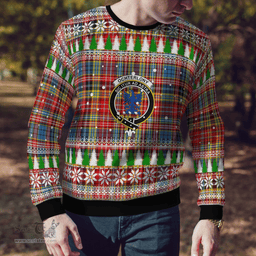 Scottish Ogilvie of Airlie Ancient Clan Crest Tartan Christmas Ugly Sweater - Plaid Family Ugly Sweater Scottish Plaid Tartan Plaid - ScotsTee - scotstee.com