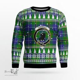 Scottish Turnbull Hunting Clan Crest Tartan Christmas Ugly Sweater - Plaid Family Ugly Sweater Scottish Plaid Tartan Plaid - ScotsTee - scotstee.com