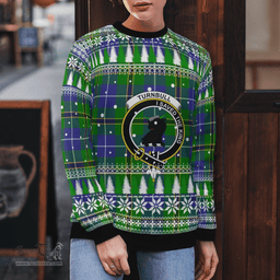 Scottish Turnbull Hunting Clan Crest Tartan Christmas Ugly Sweater - Plaid Family Ugly Sweater Scottish Plaid Tartan Plaid - ScotsTee - scotstee.com