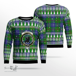 Scottish Turnbull Hunting Clan Crest Tartan Christmas Ugly Sweater - Plaid Family Ugly Sweater Scottish Plaid Tartan Plaid - ScotsTee - scotstee.com