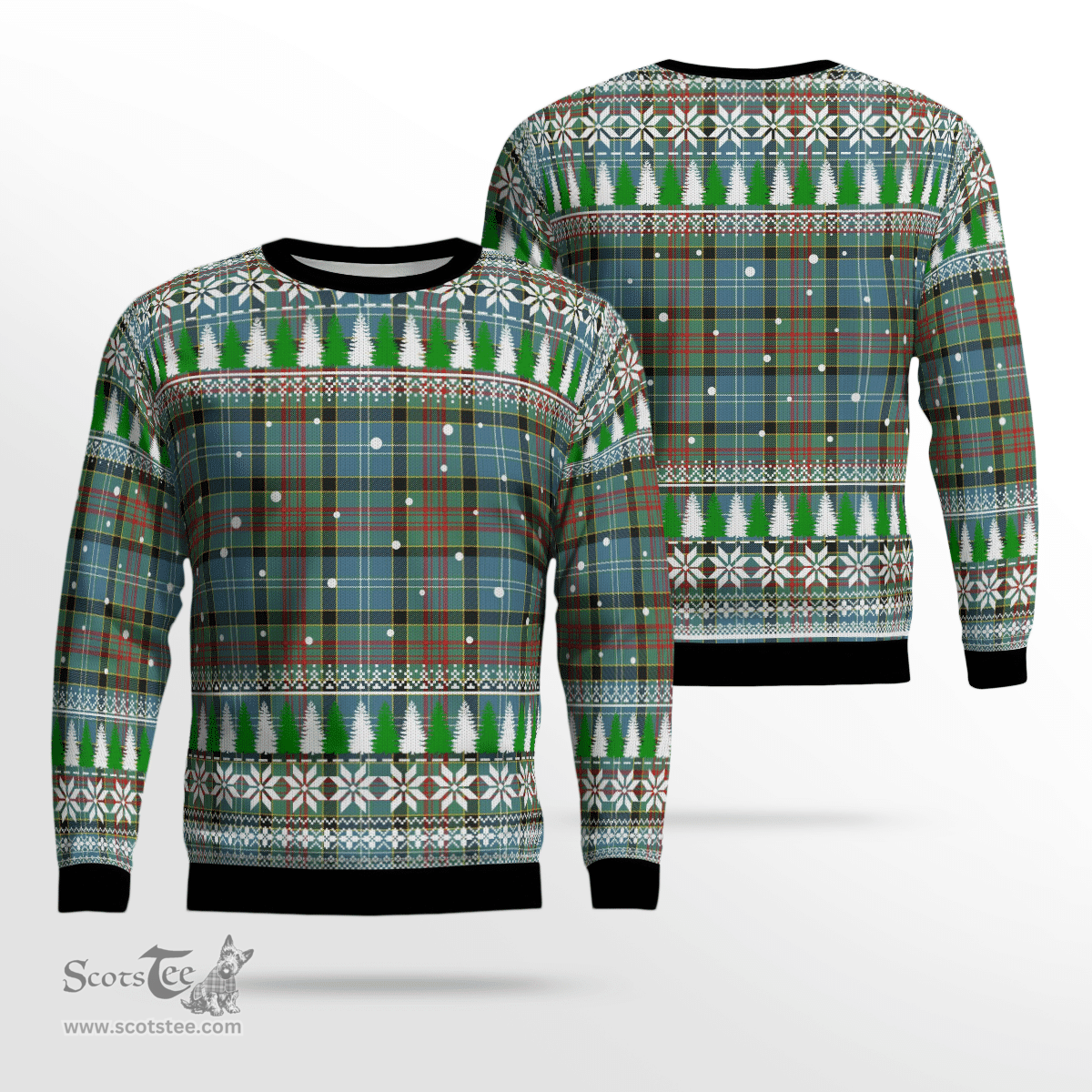 Scottish Paisley District Clan Tartan Christmas Ugly Sweater - Plaid Family Ugly Sweater Scottish Plaid Tartan Plaid - ScotsTee - scotstee.com