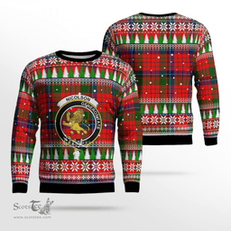 Scottish Nicolson Modern Clan Crest Tartan Christmas Ugly Sweater - Plaid Family Ugly Sweater Scottish Plaid Tartan Plaid - ScotsTee - scotstee.com