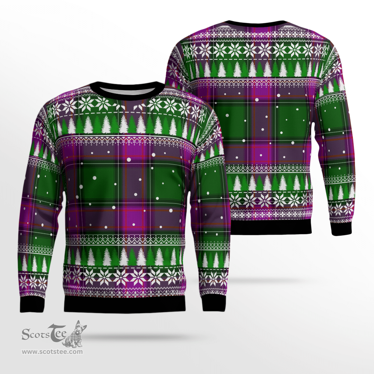 Scottish New Hampshire Clan Tartan Christmas Ugly Sweater - Plaid Family Ugly Sweater Scottish Plaid Tartan Plaid - ScotsTee - scotstee.com