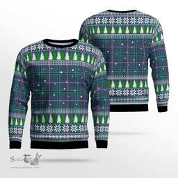Scottish Sandilands (Douglas) Clan Tartan Christmas Ugly Sweater - Plaid Family Ugly Sweater Scottish Plaid Tartan Plaid - ScotsTee - scotstee.com