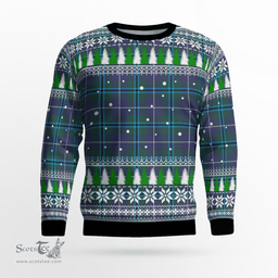 Scottish Sandilands (Douglas) Clan Tartan Christmas Ugly Sweater - Plaid Family Ugly Sweater Scottish Plaid Tartan Plaid - ScotsTee - scotstee.com