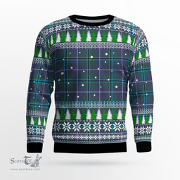 Scottish Sandilands (Douglas) Clan Tartan Christmas Ugly Sweater - Plaid Family Ugly Sweater Scottish Plaid Tartan Plaid - ScotsTee - scotstee.com