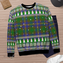 Scottish Strange of Balkaskie Clan Tartan Christmas Ugly Sweater - Plaid Family Ugly Sweater Scottish Plaid Tartan Plaid - ScotsTee - scotstee.com