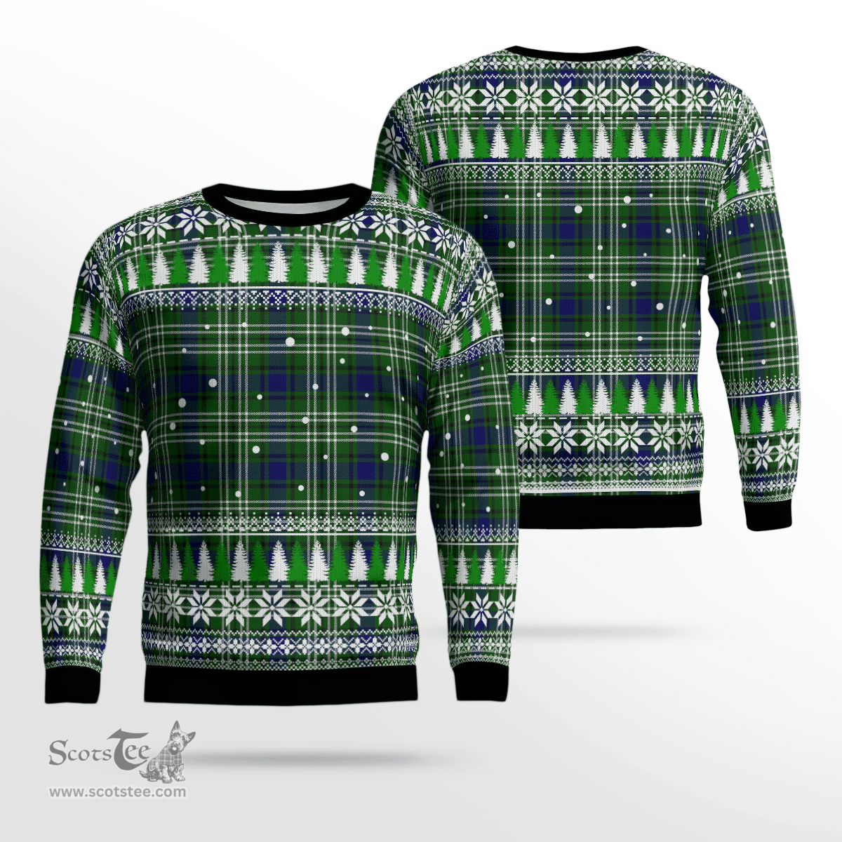 Scottish Tweedside District Clan Tartan Christmas Ugly Sweater - Plaid Family Ugly Sweater Scottish Plaid Tartan Plaid - ScotsTee - scotstee.com
