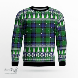 Scottish Monteith Clan Tartan Christmas Ugly Sweater - Plaid Family Ugly Sweater Scottish Plaid Tartan Plaid - ScotsTee - scotstee.com