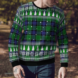 Scottish Monteith Clan Tartan Christmas Ugly Sweater - Plaid Family Ugly Sweater Scottish Plaid Tartan Plaid - ScotsTee - scotstee.com