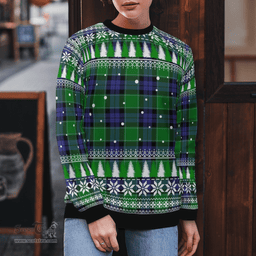 Scottish Monteith Clan Tartan Christmas Ugly Sweater - Plaid Family Ugly Sweater Scottish Plaid Tartan Plaid - ScotsTee - scotstee.com
