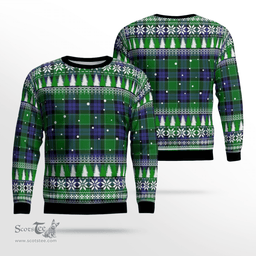 Scottish Monteith Clan Tartan Christmas Ugly Sweater - Plaid Family Ugly Sweater Scottish Plaid Tartan Plaid - ScotsTee - scotstee.com