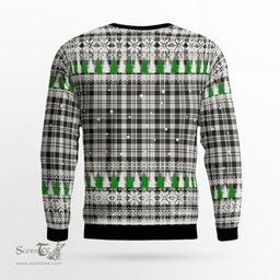 Scottish Scott Black & White Ancient Clan Tartan Christmas Ugly Sweater - Plaid Family Ugly Sweater Scottish Plaid Tartan Plaid - ScotsTee - scotstee.com