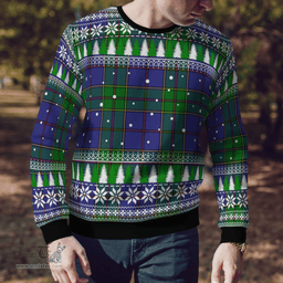 Scottish Strachan Clan Tartan Christmas Ugly Sweater - Plaid Family Ugly Sweater Scottish Plaid Tartan Plaid - ScotsTee - scotstee.com