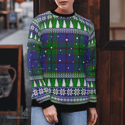 Scottish Strachan Clan Tartan Christmas Ugly Sweater - Plaid Family Ugly Sweater Scottish Plaid Tartan Plaid - ScotsTee - scotstee.com