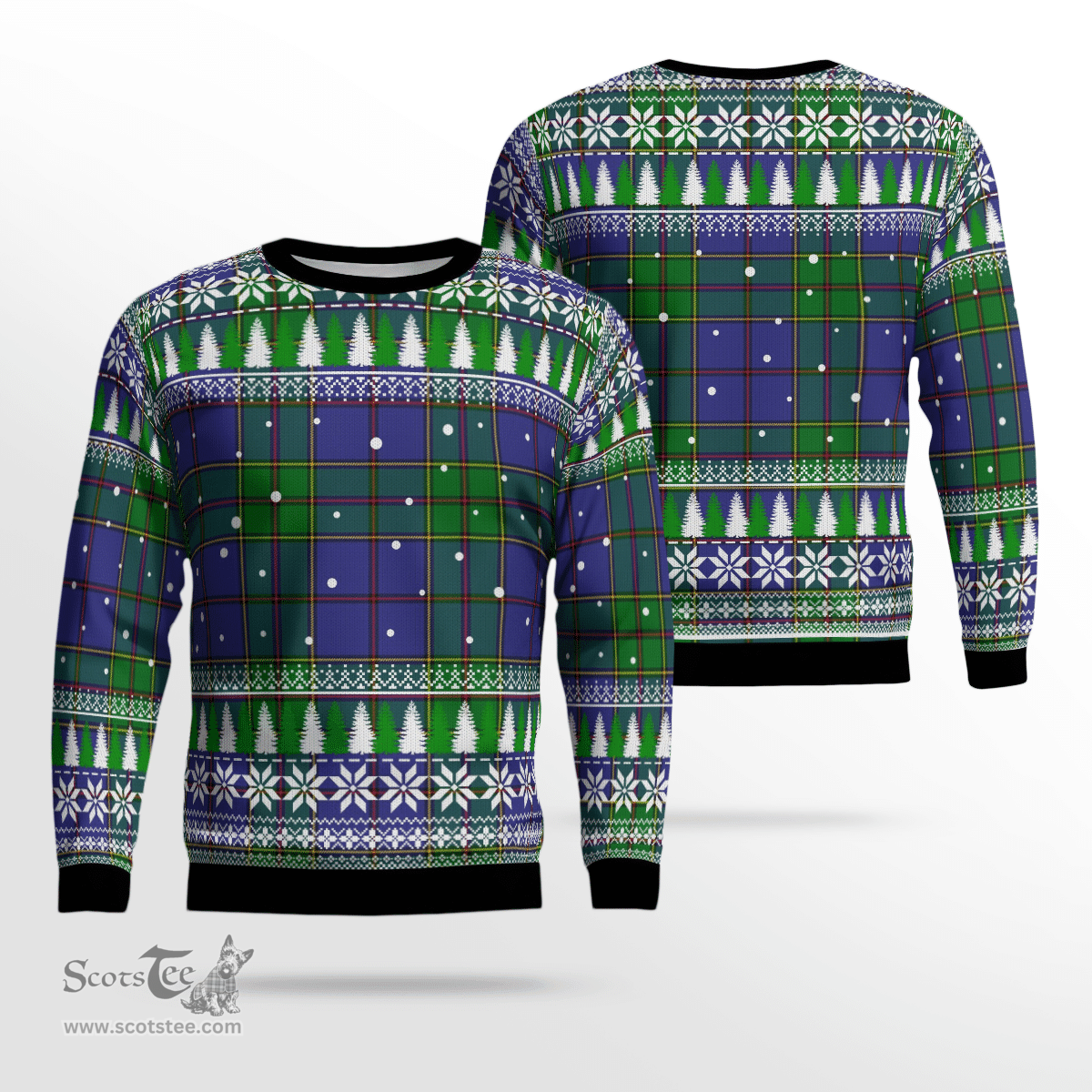 Scottish Strachan Clan Tartan Christmas Ugly Sweater - Plaid Family Ugly Sweater Scottish Plaid Tartan Plaid - ScotsTee - scotstee.com