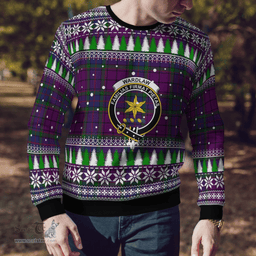 Scottish Wardlaw Clan Crest Tartan Christmas Ugly Sweater - Plaid Family Ugly Sweater Scottish Plaid Tartan Plaid - ScotsTee - scotstee.com