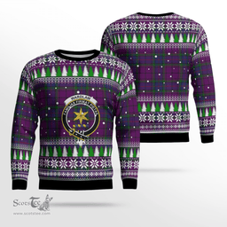 Scottish Wardlaw Clan Crest Tartan Christmas Ugly Sweater - Plaid Family Ugly Sweater Scottish Plaid Tartan Plaid - ScotsTee - scotstee.com