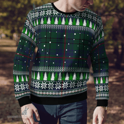 Scottish Walker Hunting Modern Clan Tartan Christmas Ugly Sweater - Plaid Family Ugly Sweater Scottish Plaid Tartan Plaid - ScotsTee - scotstee.com
