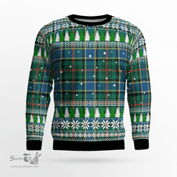 Scottish Ogilvie Hunting Ancient Clan Tartan Christmas Ugly Sweater - Plaid Family Ugly Sweater Scottish Plaid Tartan Plaid - ScotsTee - scotstee.com