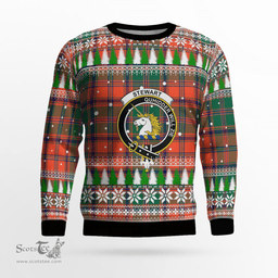 Scottish Stewart of Appin Ancient Clan Crest Tartan Christmas Ugly Sweater - Plaid Family Ugly Sweater Scottish Plaid Tartan Plaid - ScotsTee - scotstee.com