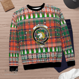 Scottish Stewart of Appin Ancient Clan Crest Tartan Christmas Ugly Sweater - Plaid Family Ugly Sweater Scottish Plaid Tartan Plaid - ScotsTee - scotstee.com