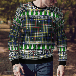 Scottish Scott Green Modern Clan Tartan Christmas Ugly Sweater - Plaid Family Ugly Sweater Scottish Plaid Tartan Plaid - ScotsTee - scotstee.com