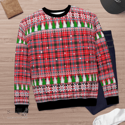 Scottish Udny Clan Tartan Christmas Ugly Sweater - Plaid Family Ugly Sweater Scottish Plaid Tartan Plaid - ScotsTee - scotstee.com