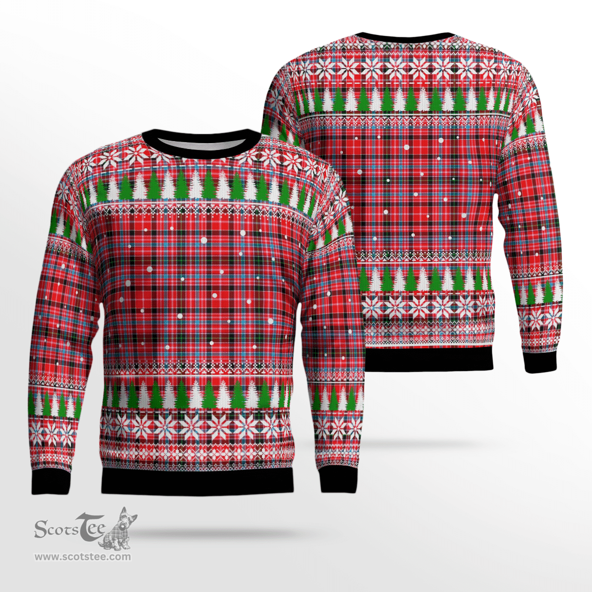 Scottish Udny Clan Tartan Christmas Ugly Sweater - Plaid Family Ugly Sweater Scottish Plaid Tartan Plaid - ScotsTee - scotstee.com