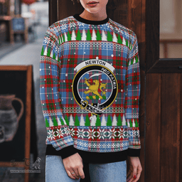 Scottish Newton (Edingburg) Clan Crest Tartan Christmas Ugly Sweater - Plaid Family Ugly Sweater Scottish Plaid Tartan Plaid - ScotsTee - scotstee.com