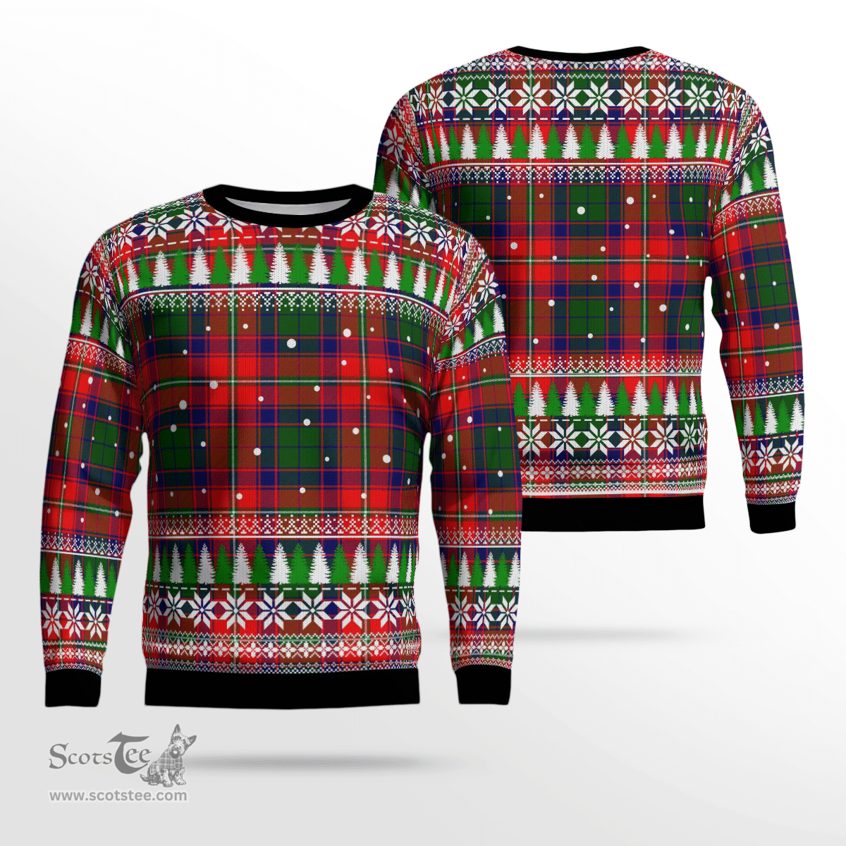 Scottish Roxburgh District Clan Tartan Christmas Ugly Sweater - Plaid Family Ugly Sweater Scottish Plaid Tartan Plaid - ScotsTee - scotstee.com