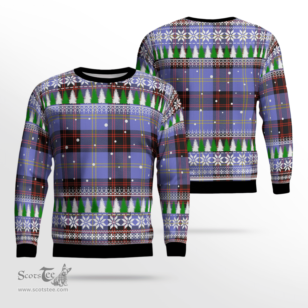 Scottish Rutherford Clan Tartan Christmas Ugly Sweater - Plaid Family Ugly Sweater Scottish Plaid Tartan Plaid - ScotsTee - scotstee.com