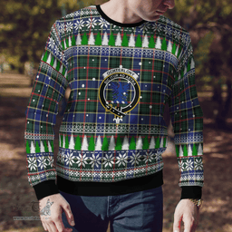 Scottish Ogilvie Hunting Modern Clan Crest Tartan Christmas Ugly Sweater - Plaid Family Ugly Sweater Scottish Plaid Tartan Plaid - ScotsTee - scotstee.com
