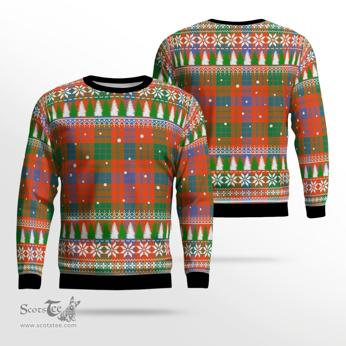 Scottish Ross Ancient Clan Tartan Christmas Ugly Sweater - Plaid Family Ugly Sweater Scottish Plaid Tartan Plaid - ScotsTee - scotstee.com