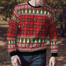 Scottish Stuart of Bute Clan Tartan Christmas Ugly Sweater - Plaid Family Ugly Sweater Scottish Plaid Tartan Plaid - ScotsTee - scotstee.com