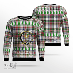 Scottish Stewart Dress Modern Clan Crest Tartan Christmas Ugly Sweater - Plaid Family Ugly Sweater Scottish Plaid Tartan Plaid - ScotsTee - scotstee.com