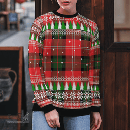 Scottish Nesbitt Modern Clan Tartan Christmas Ugly Sweater - Plaid Family Ugly Sweater Scottish Plaid Tartan Plaid - ScotsTee - scotstee.com