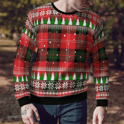 Scottish Nesbitt Modern Clan Tartan Christmas Ugly Sweater - Plaid Family Ugly Sweater Scottish Plaid Tartan Plaid - ScotsTee - scotstee.com