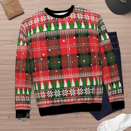 Scottish Nesbitt Modern Clan Tartan Christmas Ugly Sweater - Plaid Family Ugly Sweater Scottish Plaid Tartan Plaid - ScotsTee - scotstee.com