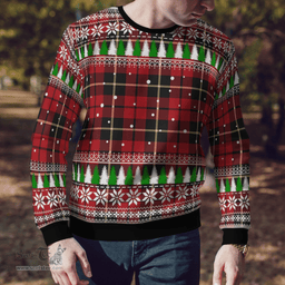 Scottish Wallace Hunting Clan Tartan Christmas Ugly Sweater - Plaid Family Ugly Sweater Scottish Plaid Tartan Plaid - ScotsTee - scotstee.com