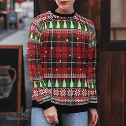 Scottish Wallace Hunting Clan Tartan Christmas Ugly Sweater - Plaid Family Ugly Sweater Scottish Plaid Tartan Plaid - ScotsTee - scotstee.com