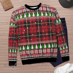 Scottish Wallace Hunting Clan Tartan Christmas Ugly Sweater - Plaid Family Ugly Sweater Scottish Plaid Tartan Plaid - ScotsTee - scotstee.com
