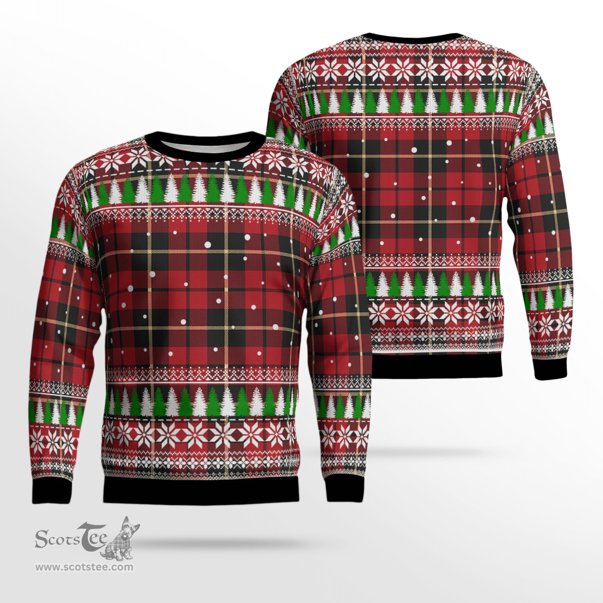 Scottish Wallace Hunting Clan Tartan Christmas Ugly Sweater - Plaid Family Ugly Sweater Scottish Plaid Tartan Plaid - ScotsTee - scotstee.com