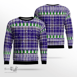Scottish Ochterlony Clan Tartan Christmas Ugly Sweater - Plaid Family Ugly Sweater Scottish Plaid Tartan Plaid - ScotsTee - scotstee.com